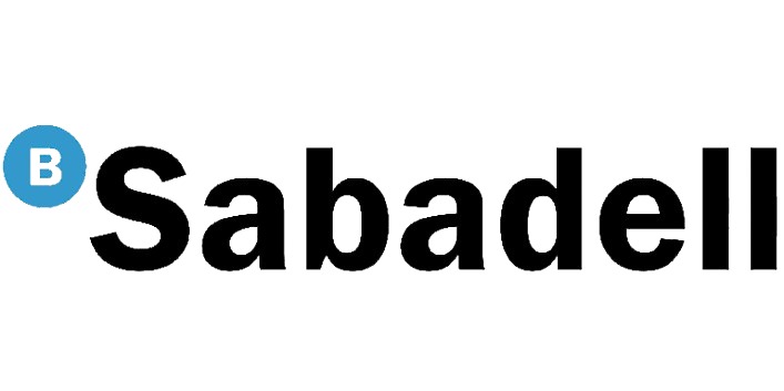 Logotipo de Banco Sabadell, cliente financiero de Nattia Digital Solutions.
