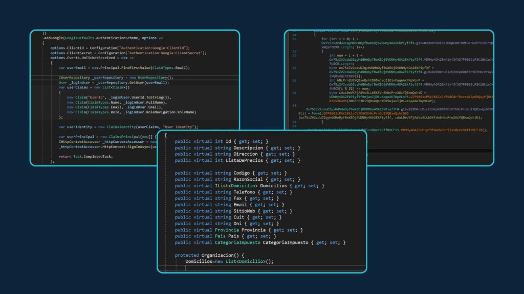 Fragmentos de código en C# para backend con .NET – programación orientada a objetos