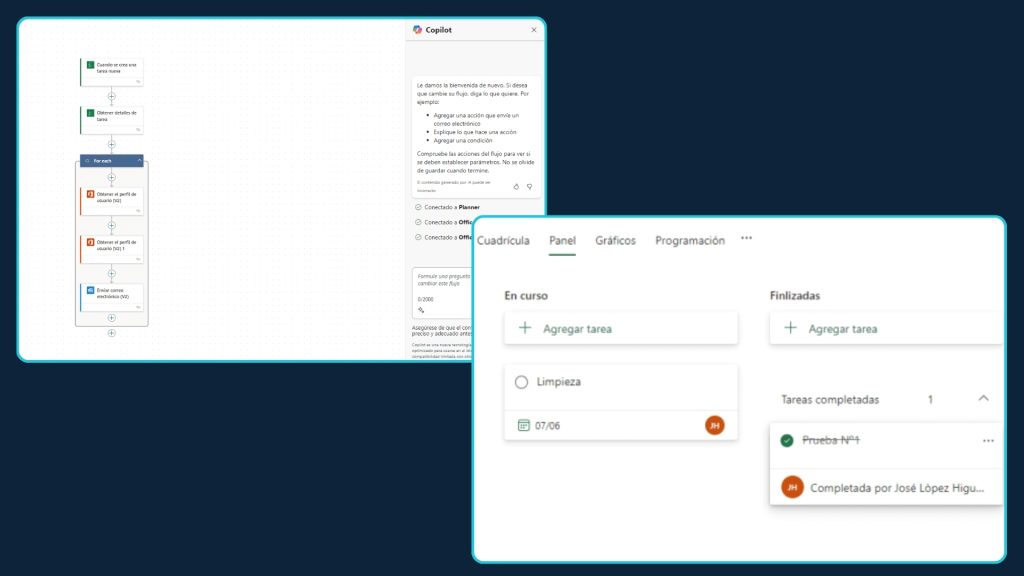 Flujos de trabajo automatizados con Power Automate y gestión de tareas con Planner – Microsoft 365