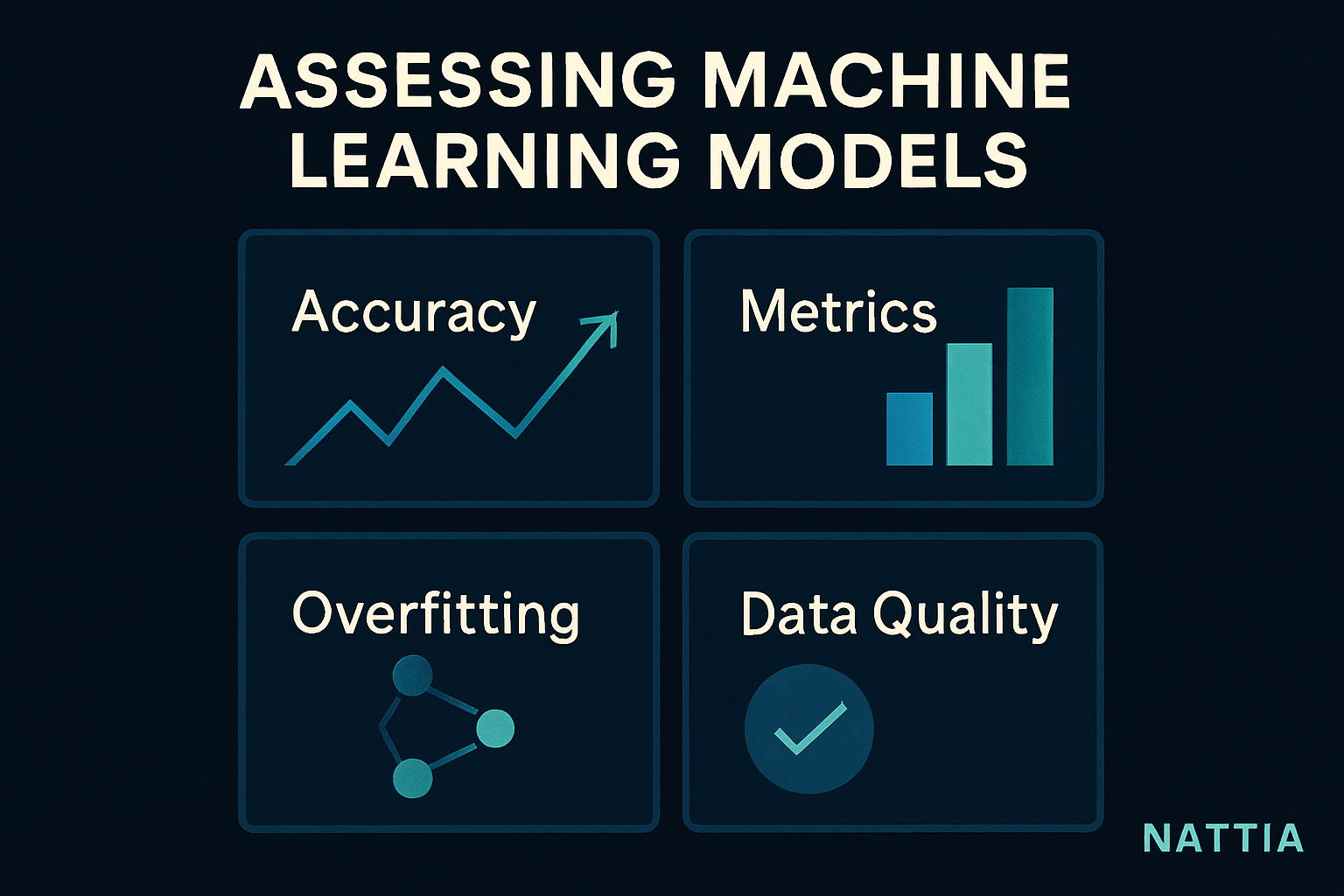 inteligencia artificial aplicada a un flujo de automatización con iconos de datos, engranajes y supervisión humana